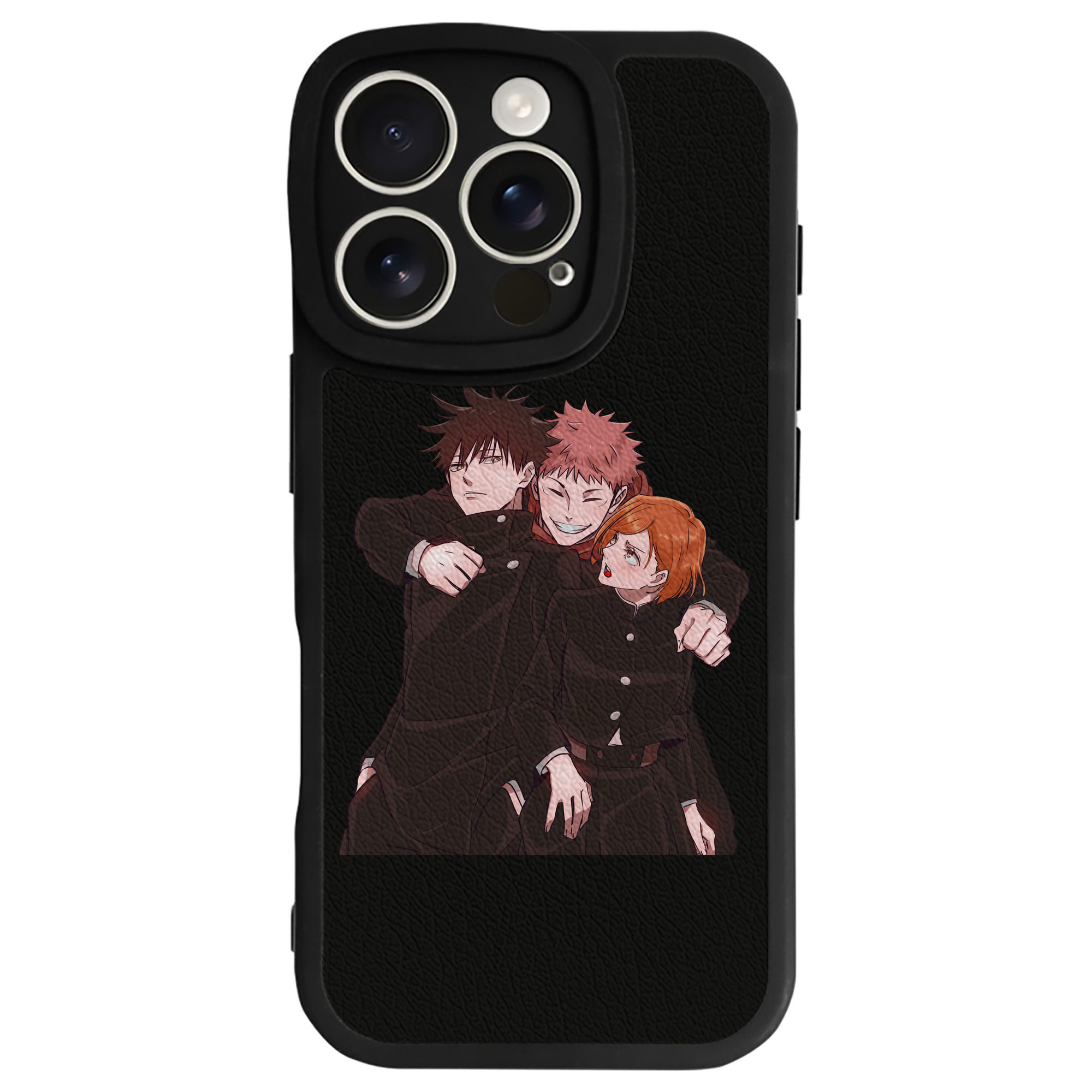 （画像用） 呪術廻戦 Jujutsu Kaisen 【iPhone 16シリーズ対応】シリコンスマホケース（レザー調） 材質：シリコン